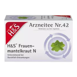 H&amp;S Ladys Mantle Herb N filtrų maišeliai, 20X1,0 g
