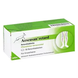 AESCUSAN retard pailginto atpalaidavimo tabletės, 50 vnt