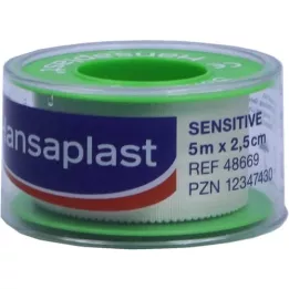 HANSAPLAST Tvirtinimo Pfl.Sensitive 2,5 cmx5 m trauka, 1 vnt