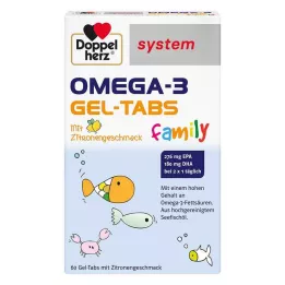DOPPELHERZ Omega-3 Gel-Tabs šeimos sistema, 60 vnt