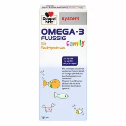 DOPPELHERZ Omega-3 skysčių šeimos sistema, 250 ml