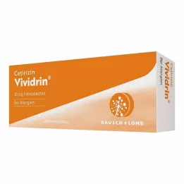 CETIRIZIN Vividrin 10 mg plėvele dengtos tabletės, 20 vnt