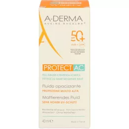 A-DERMA PROTECT AC SPF 50+ matinis skystis, 40 ml