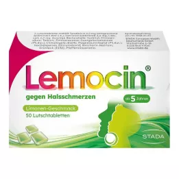 LEMOCIN pastilės nuo gerklės skausmo, 50 vnt
