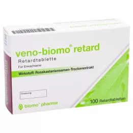 VENO-BIOMO retard pailginto atpalaidavimo tabletės, 100 vnt