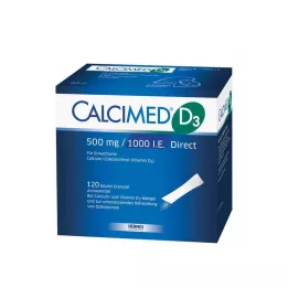 CALCIMED D3 500 mg/1000 I.E. Tiesioginės granulės, 120 vnt