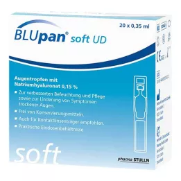 BLUPAN minkšti UD akių lašai, 20X0,35 ml