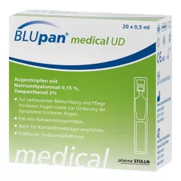 BLUPAN medicininiai UD akių lašai, 20X0,5 ml