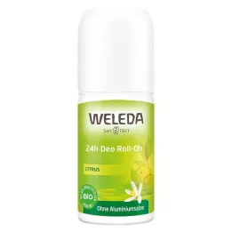 WELEDA Citrus 24h dezodorantas Roll-on, 50 ml