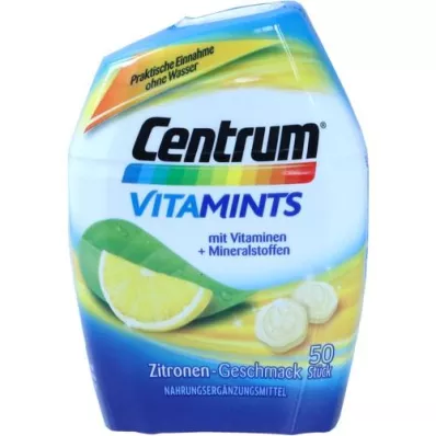 CENTRUM Vitamints citrinų skonio kramtomosios tabletės, 50 vnt
