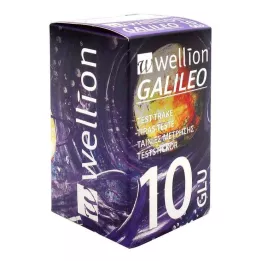 WELLION GALILEO Cukraus kiekio kraujyje tyrimo juostelės, 10 vnt