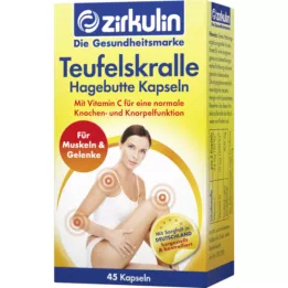 ZIRKULIN Velnio letena Erškėtuogių kapsulės, 45 vnt