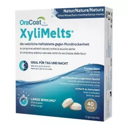 ORACOAT XyliMelts lipnios tabletės be mėtų, 40 vnt