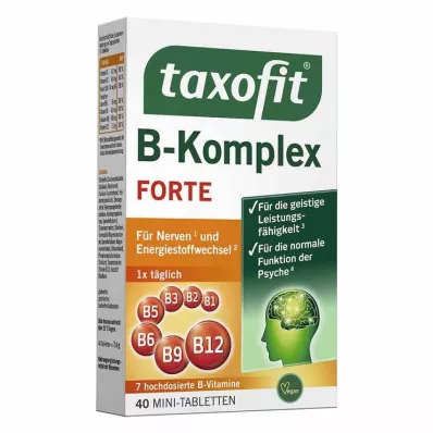 TAXOFIT B komplekso tabletės, 40 vnt TAXOFIT B komplekso tabletės, 40 vnt