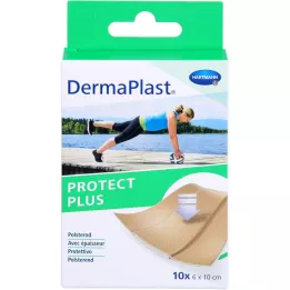DERMAPLAST PROTECT PLUS Žaizdų tinkas 6x10 cm, 10 vnt