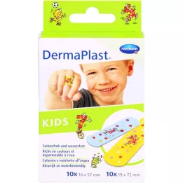DERMAPLAST KIDS Gipso juostelės 2 dydžiai, 20 vnt