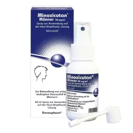 MINOXICUTAN Vyriški 50 mg/ml purškalas, 60 ml