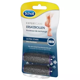 SCHOLL Aksominiai lygūs Pedi pakaitiniai ritinėliai, itin stiprūs, 2 vnt