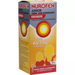 NUROFEN Jaunųjų karščiavimo ir skausmo sultys braškių 40 mg/ml, 150 ml