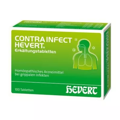 CONTRAINFECT Hevert peršalimo tabletės, 100 vnt CONTRAINFECT Hevert peršalimo tabletės, 100 vnt