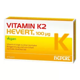 VITAMIN K2 HEVERT 100 μg kapsulės, 60 vnt