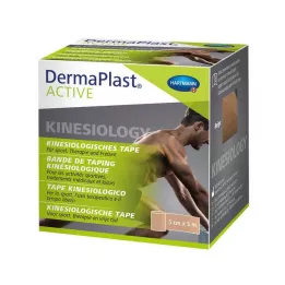 DERMAPLAST Aktyvi kineziologijos juosta 5 cmx5 m smėlio spalvos, 1 vnt