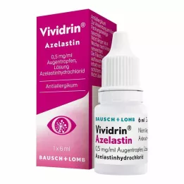 VIVIDRIN Azelastinas 0,5 mg/ml akių lašai, 6 ml