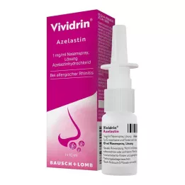VIVIDRIN Azelastino 1 mg/ml nosies purškalo tirpalas, 10 ml