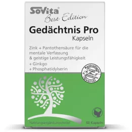 BEST EDITION Memory Pro minkštos kapsulės, 60 vnt