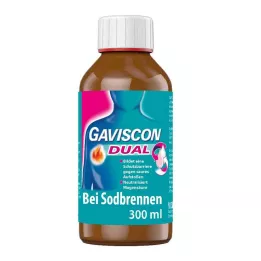 GAVISCON Dviguba 500 mg/213 mg/325 mg geriamoji suspensija, 300 ml