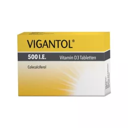 VIGANTOL 500 I.E. Vitamino D3 tablečių, 50 vnt