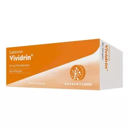 CETIRIZIN Vividrin 10 mg plėvele dengtos tabletės, 100 vnt