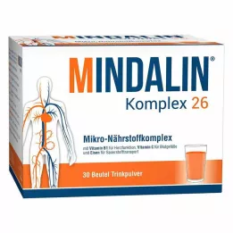 MINDALIN Kompleksas 26 Milteliai, 30 vnt