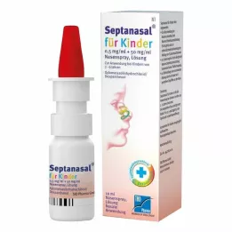 SEPTANASAL vaikams 0,5 mg/ml + 50 mg/ml nosies žvakutė, 10 ml
