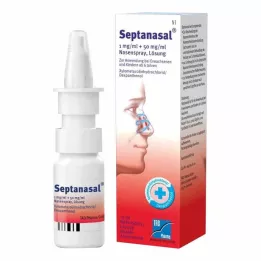SEPTANASAL 1 mg/ml + 50 mg/ml nosies purškalas, 10 ml