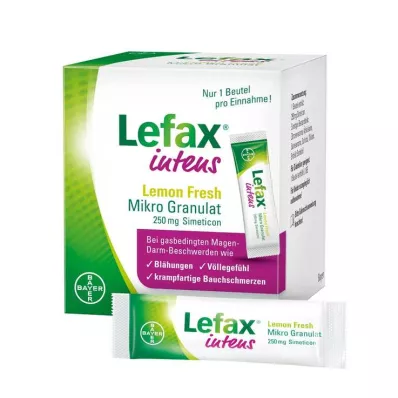LEFAX intens Lemon Fresh Micro Granul.250 mg Sim., 50 vnt