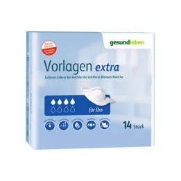 GESUND LEBEN Šablonai Vyriški papildomi, 10 vnt