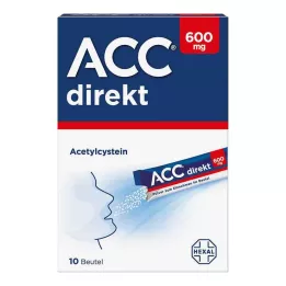 ACC tiesioginiai 600 mg milteliai geriamam vartojimui paketėlyje, 10 vnt