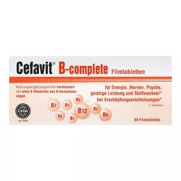 CEFAVIT B komplektas plėvele dengtos tabletės, 60 vnt