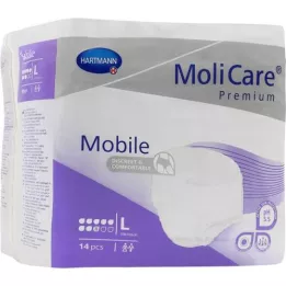 MOLICARE Premium Mobile 8 lašai dydis L, 14 vnt