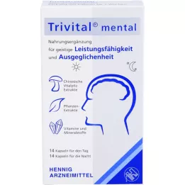 TRIVITAL psichikos kapsulės, 28 vnt
