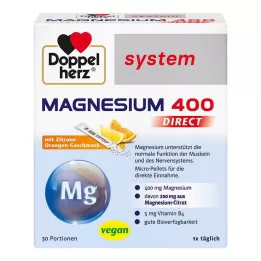 DOPPELHERZ Magnesium 400 DIRECT sistemos granulės, 30 vnt