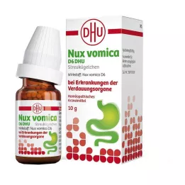 NUX VOMICA D 6 DHU Glob.virškinimo ligoms, 10 g
