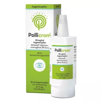 POLLICROM 20 mg/ml akių lašai, 10 ml POLLICROM 20 mg/ml akių lašai, 10 ml