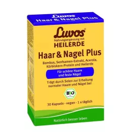 LUVOS Gydomojo molio organiniai plaukai &amp; Nagel Plus kapsulės, 30 vnt