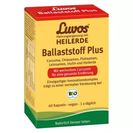 LUVOS Gydomojo molio Organic Fiber Plus kapsulės, 60 vnt