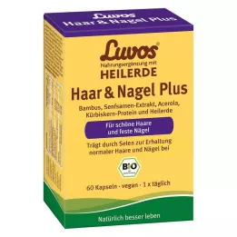 LUVOS Gydomojo molio organiniai plaukai & Nail Plus kapsulės, 60 vnt