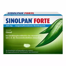 SINOLPAN forte 200 mg skrandyje neirios minkštos kapsulės, 50 vnt
