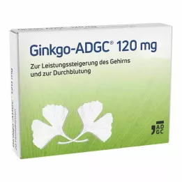 GINKGO ADGC 120 mg plėvele dengtos tabletės, 20 vnt