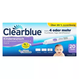 CLEARBLUE Ovuliacijos testas išplėstinis &amp; skaitmeninis, 20 vnt